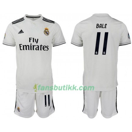 Fotballdrakt Real Madrid BALE 11 Barn Hjemmetrøye 2018-2019 Kortermet